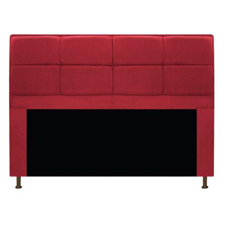 Kit Cabeceira e Calçadeira Munique 160 cm Queen Size Suede Vermelho - Doce Sonho Móveis Imagem de Kit Cabeceira e Calçadeira Munique 160 cm Queen Size Suede Vermelho - Doce Sonho Móveis
