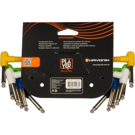 Imagem de Kit Cabo Para Pedal 15cm Hayonik Sortido Com 6