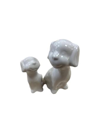 Kit cachorro de porcelana com 2 peças - FWB Imagem de Kit cachorro de porcelana com 2 peças