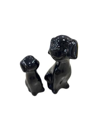 Kit cachorro de porcelana com 2 peças - FWB Imagem de Kit cachorro de porcelana com 2 peças