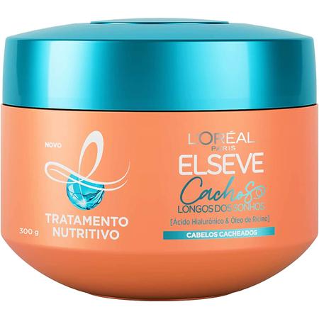 Imagem de Kit Cachos Longos dos Sonhos Elseve Loreal Paris Shampoo Condicionador 400ml Máscara Creme Pentear Hialurônico Nutrição