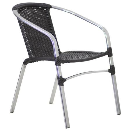 Kit Cadeiras e Mesa Jantar Turin em Alumínio E Fibra Sintética Trama Original Imagem de Kit Cadeiras e Mesa Jantar Turin em Alumínio E Fibra Sintética Trama Original