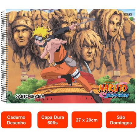 Kit Caderno de Desenho Naruto 60fls Capa Dura C4 São Domingos + Lápis de  Cor Faber 12 Cores Escolar Infantil Fundamental em Promoção na Americanas