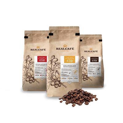 Imagem de Kit café especial degustação em grãos café realcafé reserva - 250g