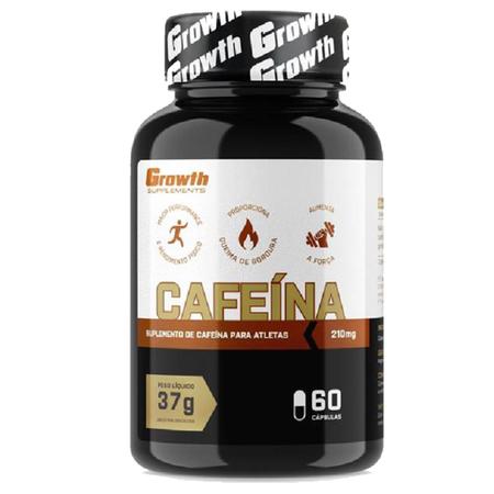 Imagem de Kit Cafeina 210mg 60 Caps + L-Carnitina em Pó 200g Growth