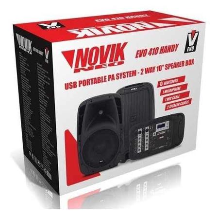 Imagem de Kit Caixa De Som Amplificada Novik Evo 410 Handy Completa