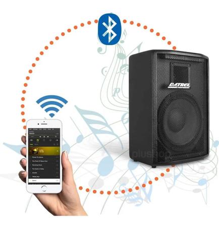 Pack Som 2 Colunas 8” (Ativa+Passiva) 400W Bluetooth Usb Mp3 Sd VONYX