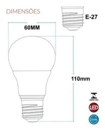 Imagem de Kit Caixa Pack 30 Lampada Bulbo 9w Branco Frio 6500k Avant