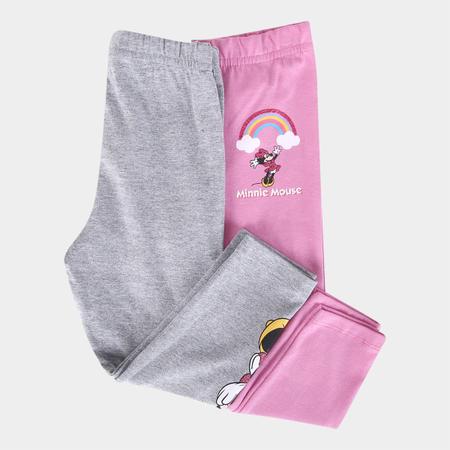 Kit Calça Legging Infantil Disney Minnie - Love Box Baby & Kids