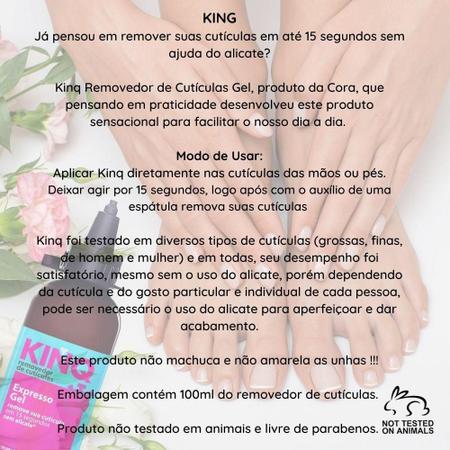 Imagem de Kit Calox E Kinq Remoção Calosidade Cutículas Spa Pés E Mãos