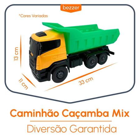 Caminhão Caçamba Basculante Infantil Brinquedo Grande - Nig