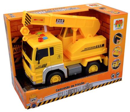 Caminhão de brinquedo infantil Coleta de lixo com Caçamba a fricção