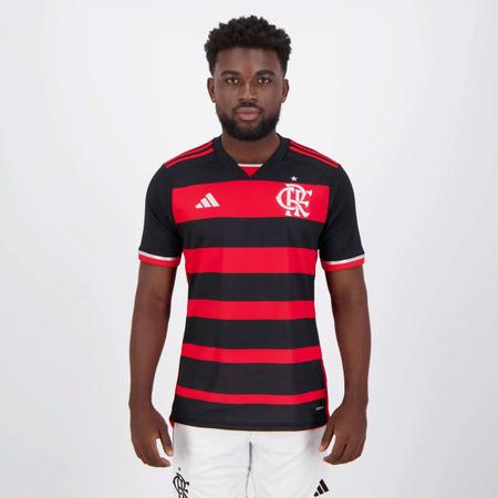 Imagem de Kit Camisa Adidas Flamengo I 2024 + Camisa Flamengo Codification Preta