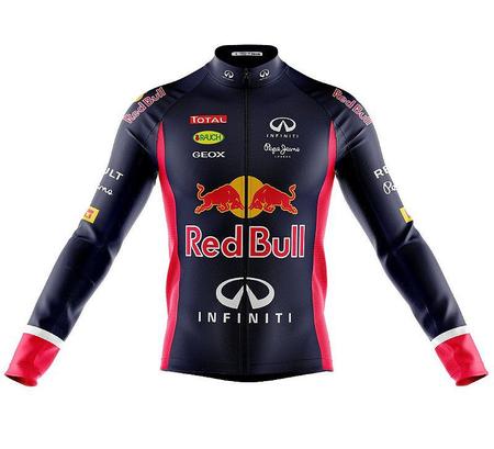 Imagem de Kit Camisa Ciclismo Red Bull Longa C/ Calça Espuma Refletivo