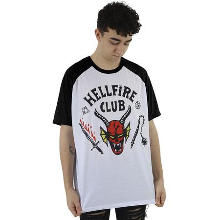 KIT Camiseta + Caneca Stranger Things hellfire club - Geek