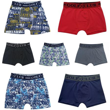 Kit Camiseta Bermuda + Cuecas Boxer Infanto Juvenil Menino - Paraíso do Conjunto Imagem de Kit Camiseta Bermuda + Cuecas Boxer Infanto Juvenil Menino