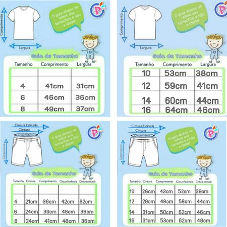 Kit Camiseta Bermuda + Cuecas Boxer Infanto Juvenil Menino - Paraíso do Conjunto Imagem de Kit Camiseta Bermuda + Cuecas Boxer Infanto Juvenil Menino