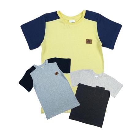 Kit Camiseta Bermuda + Cuecas Boxer Infanto Juvenil Menino - Paraíso do Conjunto Imagem de Kit Camiseta Bermuda + Cuecas Boxer Infanto Juvenil Menino