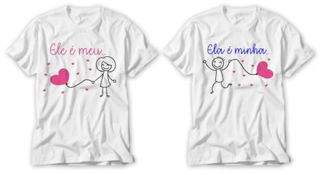 Imagem de Kit camiseta dia dos namorados ele é meu ela é minha casal