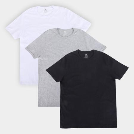 Imagem de Kit Camisetas Hering Básicas Com 3 Peças Masculinas