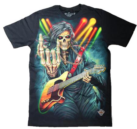 Camisas de rock no cheap atacado