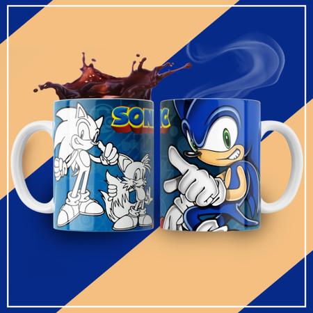 Kit Caneca Vamos Colorir Sonic + Jogo de Canetinhas em Promoção na  Americanas