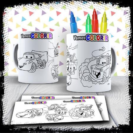 Kit Caneca para pintar Carros + Jogo de Canetinhas Laváveis - Mary Pop  Personalizados - Acessórios para Cama - Magazine Luiza