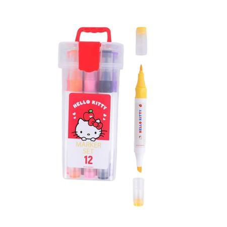 Kit caneta marca texto coleção sanrio hello kitty 12 cores - MINISO Imagem de Kit caneta marca texto coleção sanrio hello kitty 12 cores