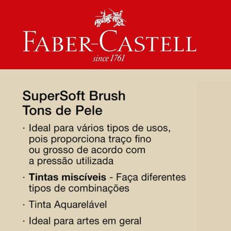 Imagem de Kit Canetas Brush Supersoft Tons de Pele 6 cores + 10 Cores colorida