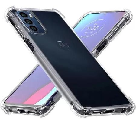 Imagem de Kit Capa Anti Impactos Transparente + Película 3D de Vidro para Motorola Moto G52