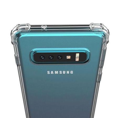 Imagem de Kit Capa capinha Silicone + Película Cerâmica Nano 9d Inquebrável Para Samsung Galaxy S10