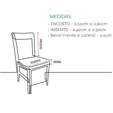 Imagem de Kit Capa de cadeira mesa de jantar 8 peças Marrom Lisa