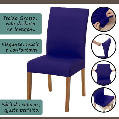 Imagem de Kit Capa De Cadeiras 06 Unidades Malha