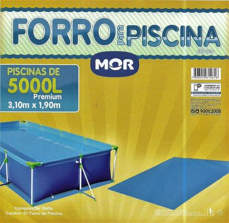 Imagem de Kit Capa + Forro + Filtro Bomba 3.600 L/h Para Piscina Premium 5000 Litros - Mor