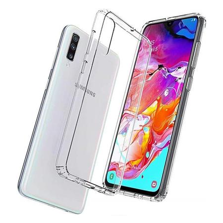 Imagem de Kit Capa Lift Crystal Hybrid + Película Curves Pro HPrime para Samsung Galaxy A70