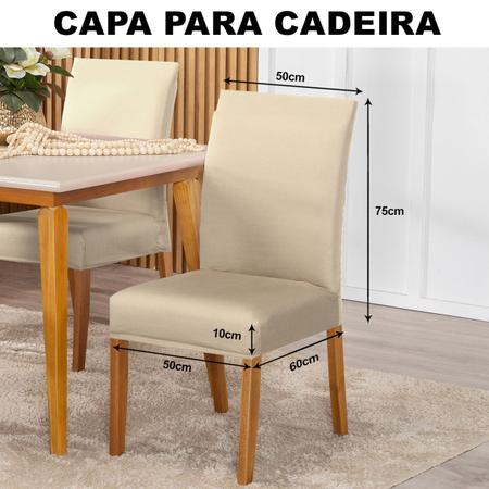 Imagem de Kit Capa Para Cadeira 04 Unidades Tecido Malha Gel