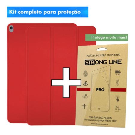 Imagem de Kit Capa Para Ipad Air 3 3ª Geração 2019 10.5 Polegadas Smart Magnética Leve Slim Premium + Pelicula