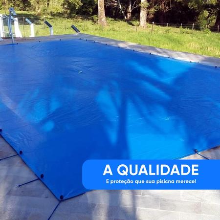 Imagem de Kit Capa para Piscina 10 em 1 Proteção Azul 300 Micras 2x2