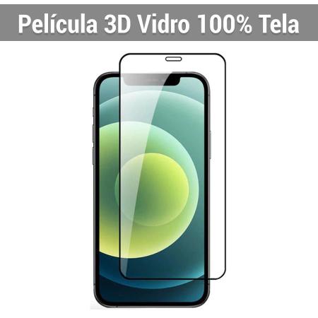 Imagem de Kit Capa + Película 3D Vidro + Película Câmera Compatível com iPhone 12