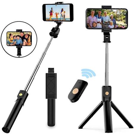 Imagem de Kit Capa Samsung S22 Ultra +Mini Tripé Selfie Bluetooth +Película 3D Armyshield