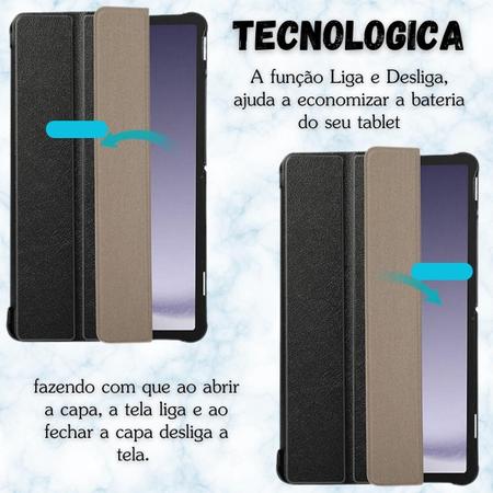 Imagem de Kit Capa + Vidro Para Tablet Samsung A9 Plus 11 X216 X210