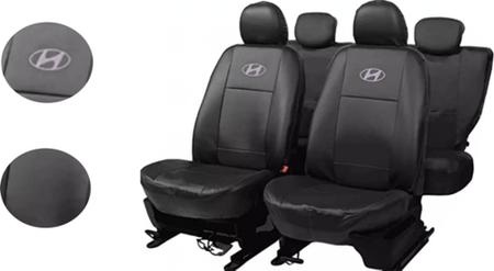 Imagem de Kit Capas de Couro Hyundai Creta 2021 + Capa de Volante + Chaveiro Hyundai