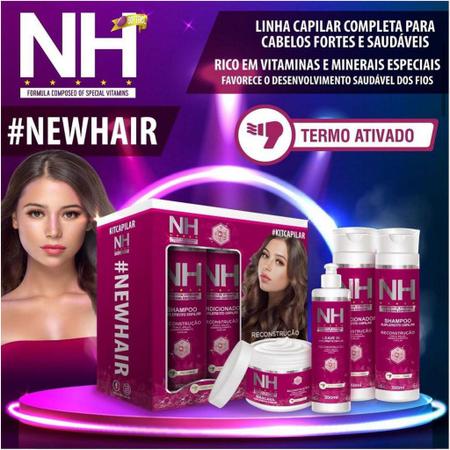 Imagem de Kit Capilar NH New Hair Reconstrução 4 Peças Belkit
