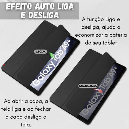 Imagem de Kit Capinha Slot + Vidro Para Tab Samsung A9+ 11 X210 X216