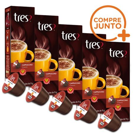 Imagem de Kit Cápsulas Três Corações Cappuccino Classic - 50 Cápsulas