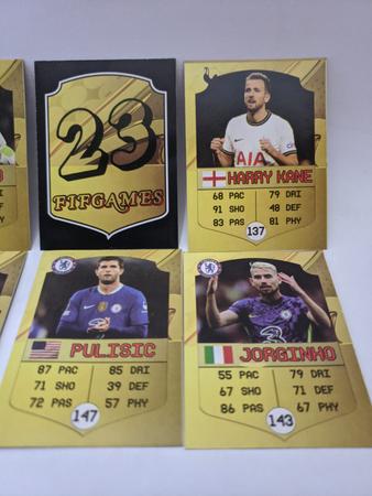 Imagem de Kit Cards 2.5 - FIFA 2023 - FIFGAMES Cards Figurinhas brincadeira de Bater Bafo - 25 Pacotes (100 cards)