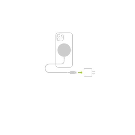 Imagem de Kit Carregador Magnético Sem Fio + Carregador USB-C 20W Compatível Iphone   11 12 13 14 15 Pro Max Mag-Safe 15W Com Imã