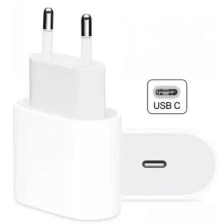 Imagem de Kit Carregador Turbo 20W USB-C e cabo mais fone de ouvido lightning compatível iPhone 6 7 8 11 12 13 Max X XR XS