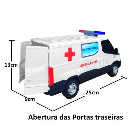 Imagem de Kit Carrinhos de Polícia Ambulância e Bombeiros Iveco