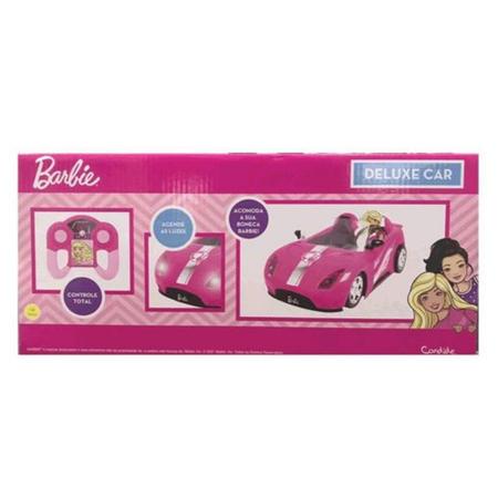 Carrinho Controle Remoto Barbie Deluxe Car - Candide 1860